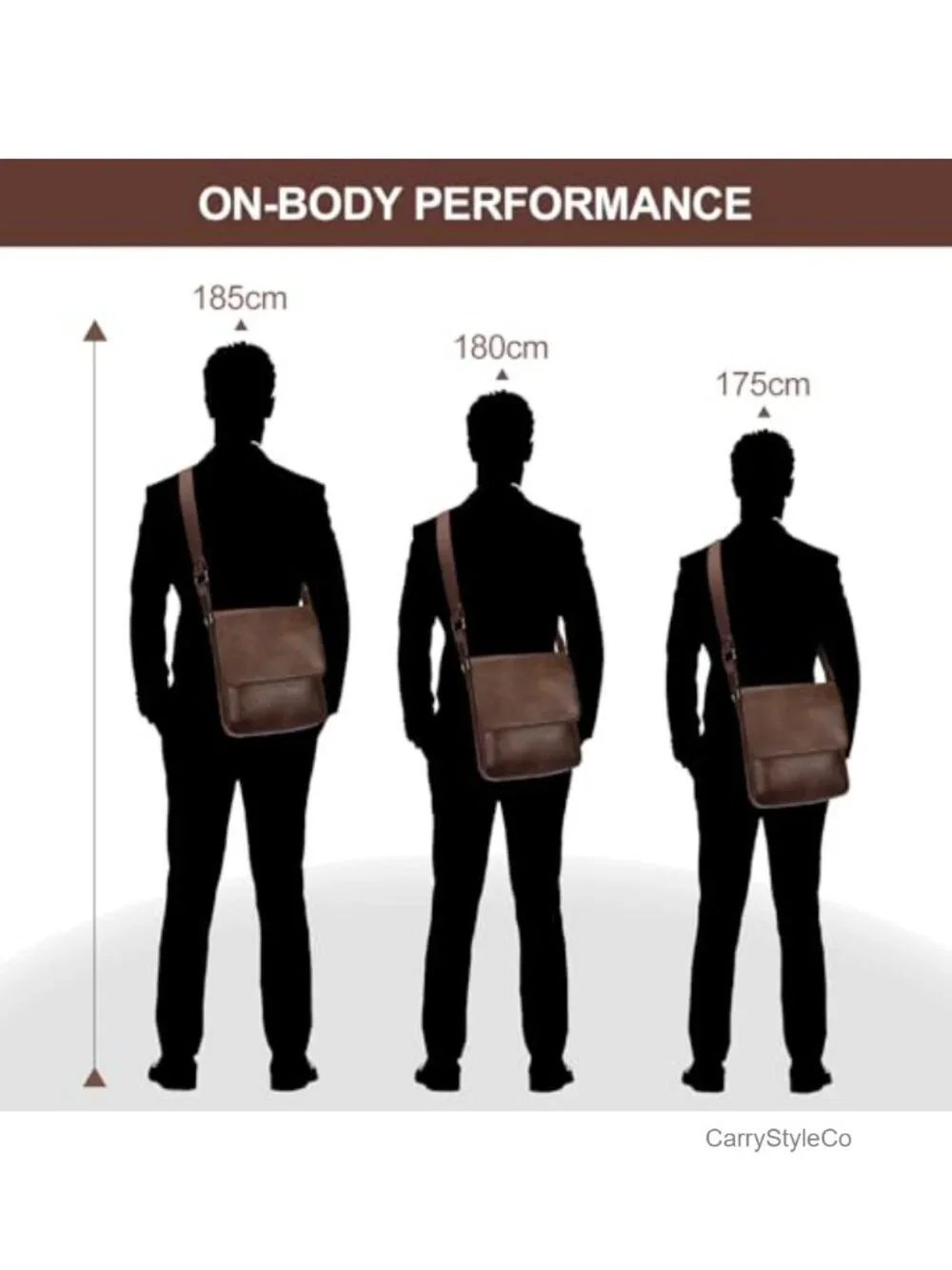 Vegan Leather Mens Crossbody Bag Messenger Tablet Shoulder Purse Travel Work